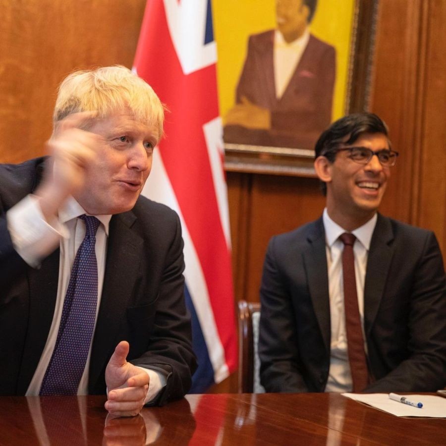 UK Prime Minister Boris Johnson and Chancellor Rishi Sunak.(photo:Instagram)